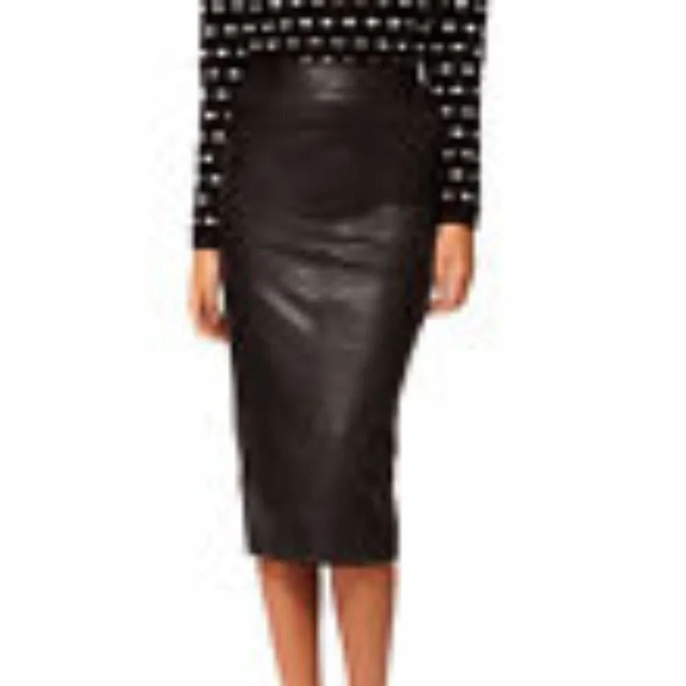 ASOS leather skirt with pockets, NWT, size 10